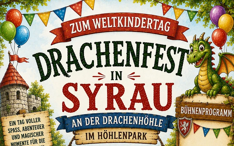 Zum Weltkindertag - Drachenfest an der Drachenhöhle Syrau